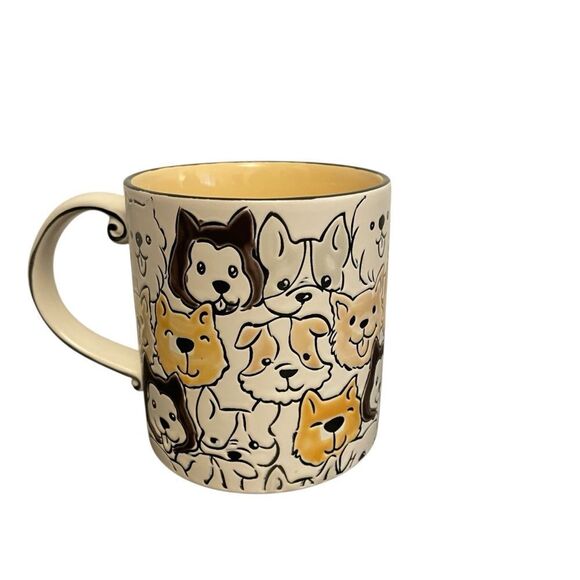 Spectrum Other - Spectrum Happy Dogs Hand Painted Large Coffee Mug Multi Breeds